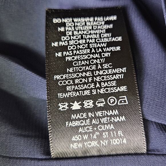 Alice + Olivia Niko Dress Revolve Mini Short Navy Cut Outs Going Out Club Size 0 - Picture 11 of 14